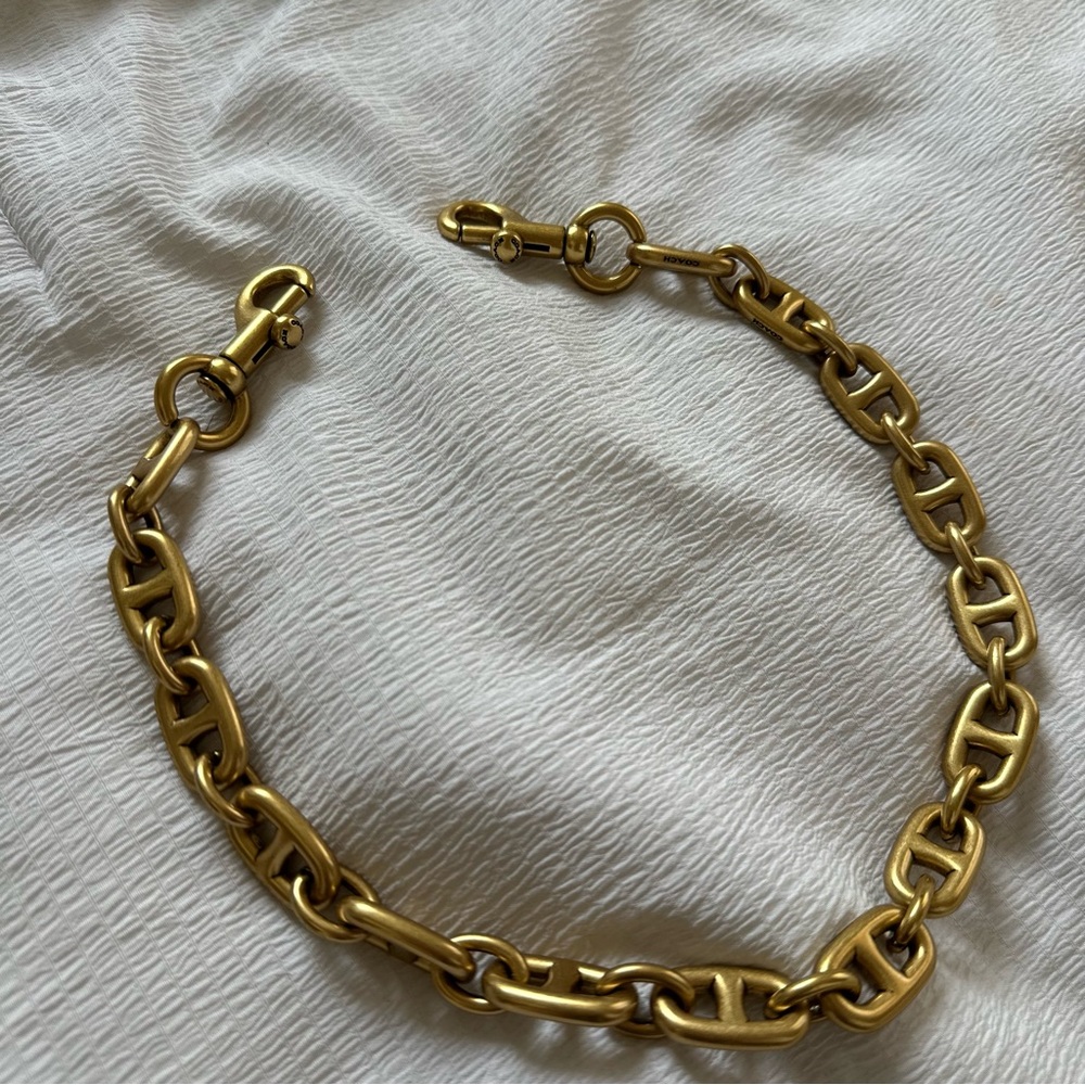 Coach Gold Bag Strap & Chain